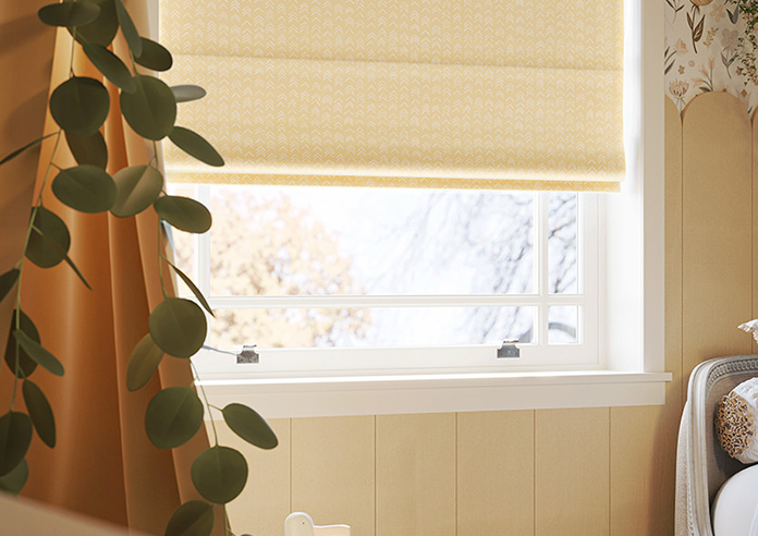Rolling Hills Velvet, Golden - Roman Blind - Image 5